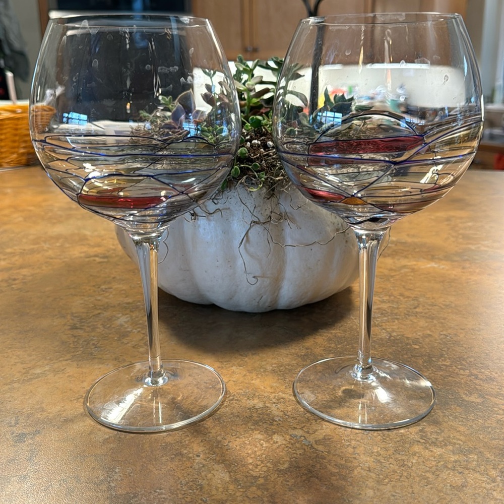 GMG Mosiac wine goblets